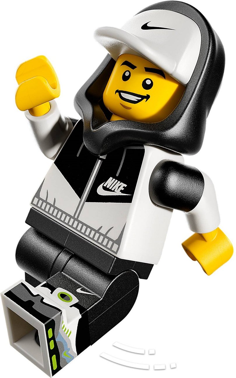 Detail modelu a podstavce s nápisem AIR.