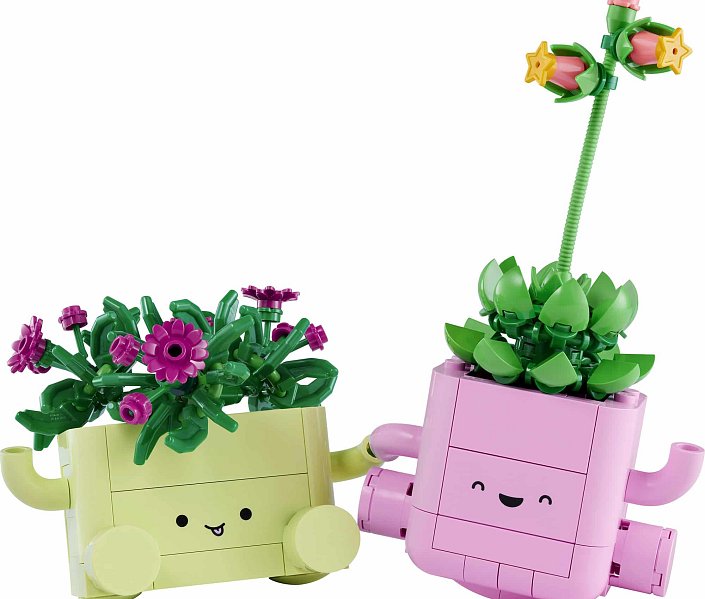 LEGO 11506 — detail Lumi a Ellie v pastelových květináčích