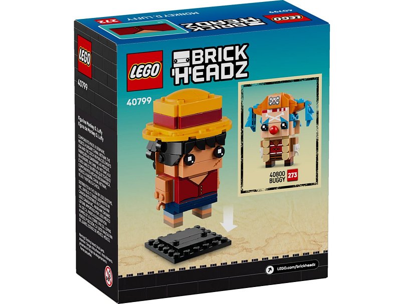 LEGO BrickHeadz 40799 Monkey D. Luffy