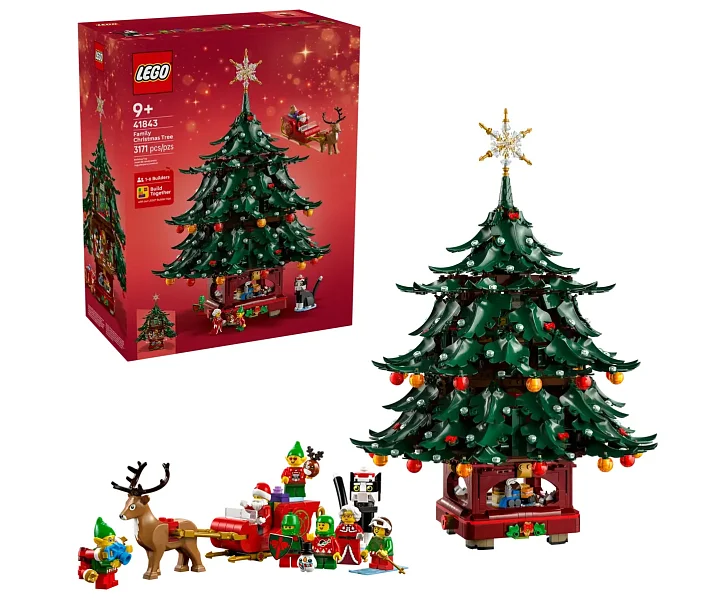 LEGO Icons 41843 Rodinný vánoční stromek