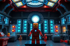 LEGO Marvel 76315 Iron Man's Laboratory: Hall of Armor