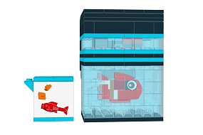 GWP LEGO Icons 5009832 Fish Tank Filter & Fish Food