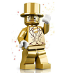 Mr. Gold z 10. série - Raritní LEGO Minifigurka (col161)