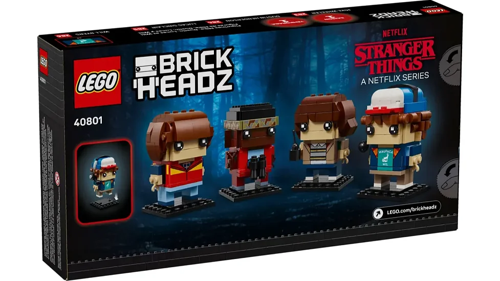 LEGO 40801 BrickHeadz Stranger Things: Mike, Dustin, Lucas a Will