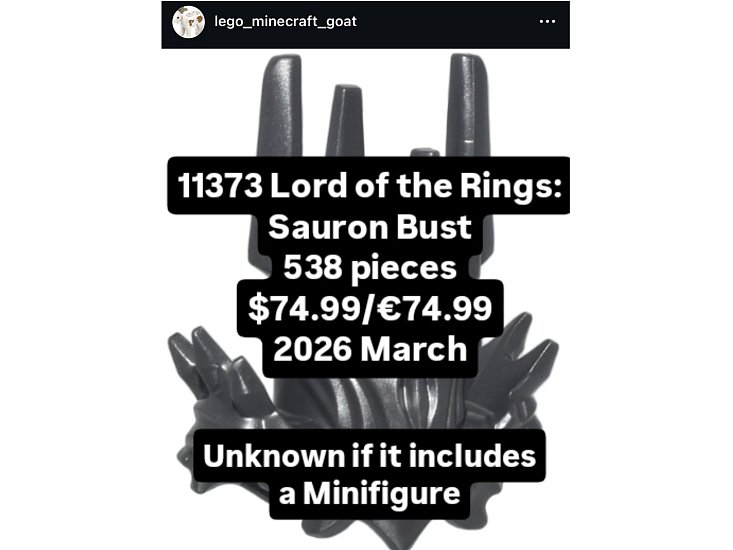 LEGO Icons 11373 The Lord of the Rings: Sauron Bust