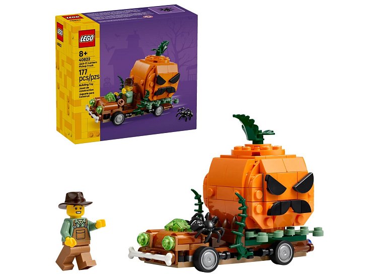 LEGO 40822 Pick-up s halloweenskými dýněmi
